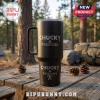 Chucky Possessed Black 40oz Vacuum Tumbler with horror-themed engraving on a matte black stainless steel finish.