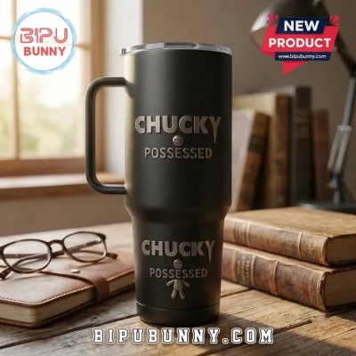 Chucky Possessed Black 40oz Vacuum Tumbler