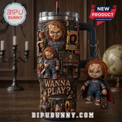 Chucky Wanna Play Halloween 40oz Tumbler