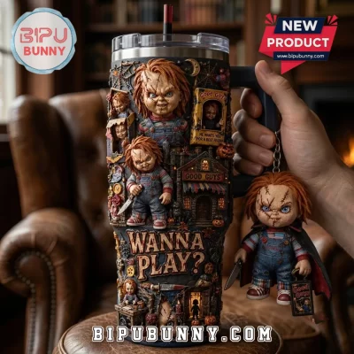 Chucky Wanna Play Halloween 40oz Tumbler
