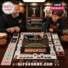 Cincinnati Bengals Monopoly Collector Board Game with branded game board, play money, dice, and tokens on a table.