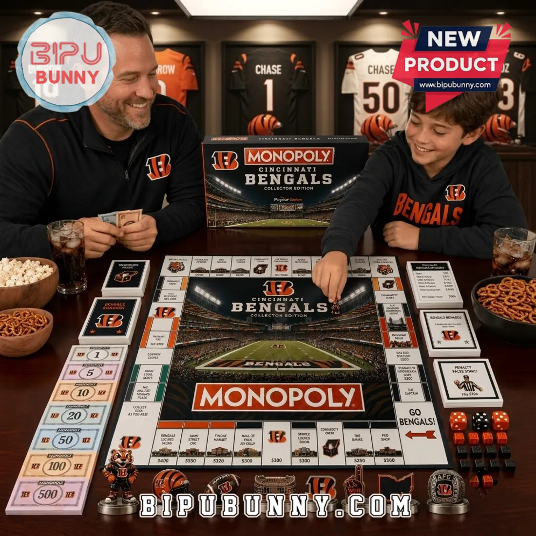 Cincinnati Bengals Monopoly Collector Board Game Cincinnati Bengals Monopoly Collector Board Game