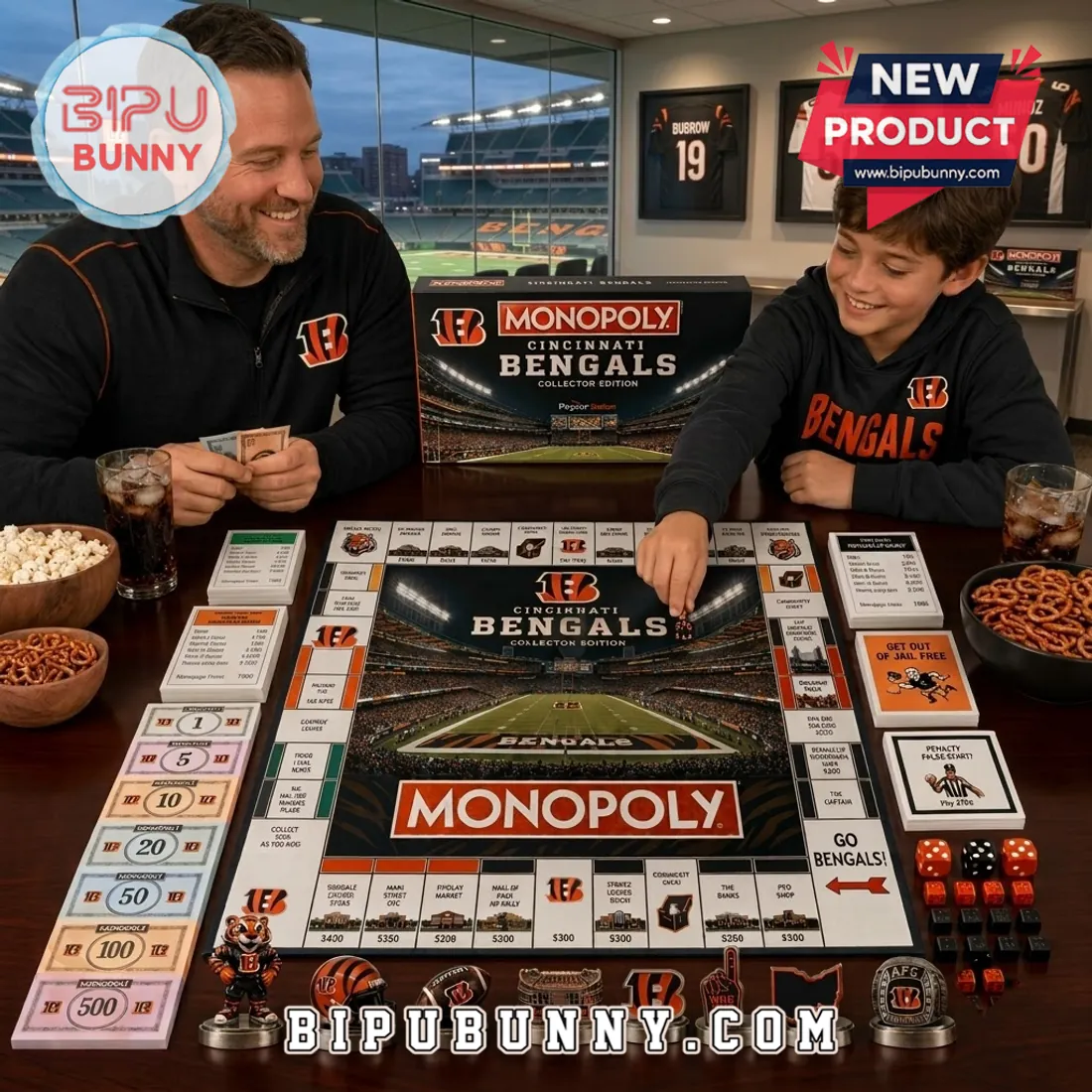 Cincinnati Bengals Monopoly Collector Board Game Cincinnati Bengals Monopoly Collector Board Game