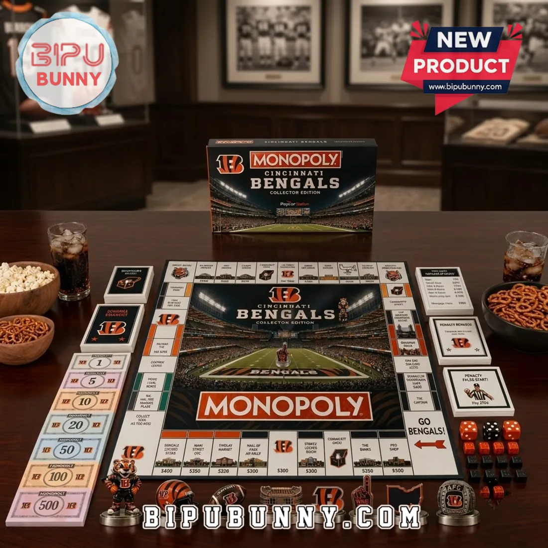 Cincinnati Bengals Monopoly Collector Board Game Cincinnati Bengals Monopoly Collector Board Game