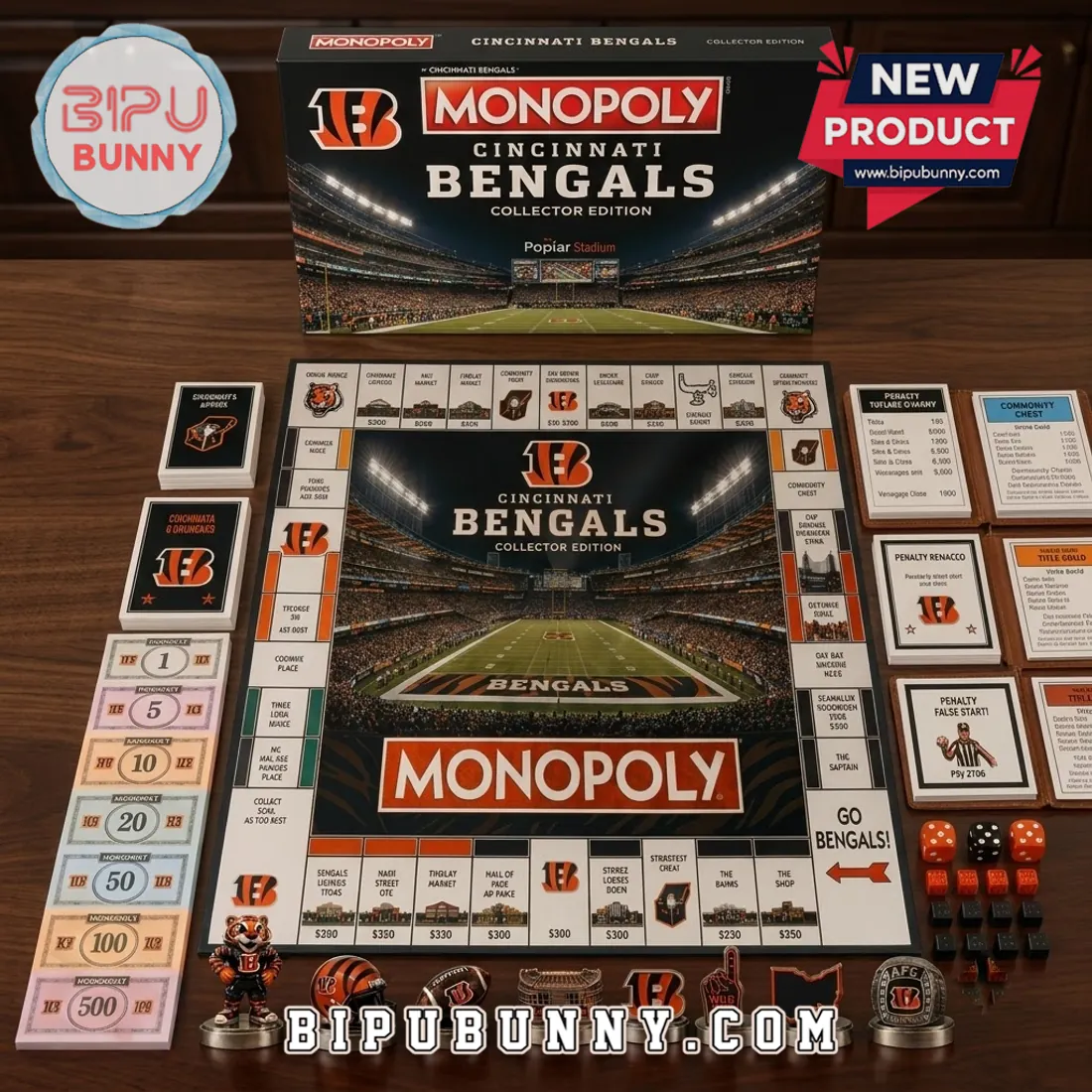 Cincinnati Bengals Monopoly Collector Board Game Cincinnati Bengals Monopoly Collector Board Game