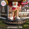 Claire Bennet Cheerleader Heroes 20th Anniversary Vinyl Figure wearing a red and white uniform on a display base.