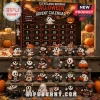 Cleveland Browns Halloween 2026 Advent Calendar with 24 numbered slots and miniature ghost figurines in team gear.