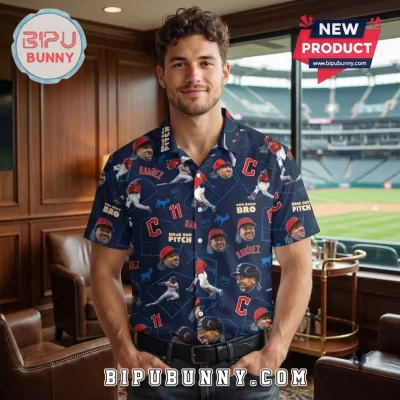 Cleveland Guardians Jose Ramirez Baseball Hawaiian Shirt