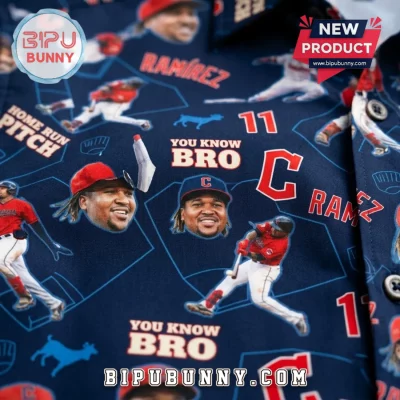 Cleveland Guardians Jose Ramirez Baseball Hawaiian Shirt