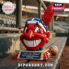 Cleveland Indians Chief Wahoo 125th Anniversary Building Block Set featuring a red, white, and blue brick-built mascot.