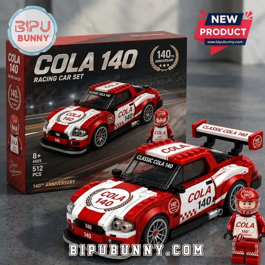 Cola 140 140th Anniversary Racing Car Construction Set Cola 140 140th Anniversary Racing Car Construction Set
