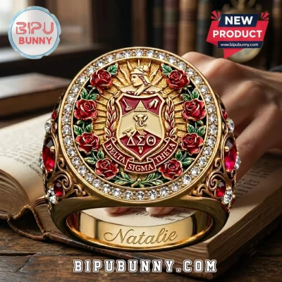 Custom Name Delta Sigma Theta Ring
