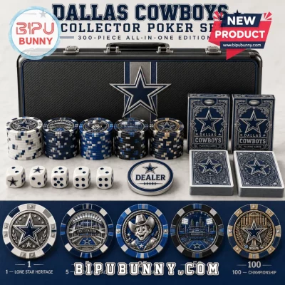 Dallas Cowboys 300-Piece Deluxe Collector Poker Set