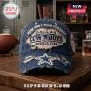 Dallas Cowboys Distressed Navy Blue Baseball Cap with frayed edges, team star logo, and America's Team text embroidery.