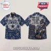 Dallas Cowboys Too Old Too Care Club Hawaiian shirt featuring a blue floral print, team star, and vintage bear graphic.