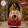 Delta Sigma Theta Cream Autumn Crewneck Ugly Sweater featuring Greek letters, maple leaves, and sorority imagery.
