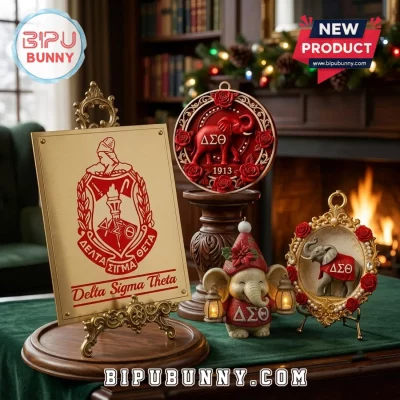 Delta Sigma Theta Elephant 2026 Christmas Ornament