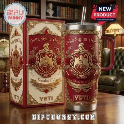 Delta Sigma Theta Embossed YETI Stanley Tumbler