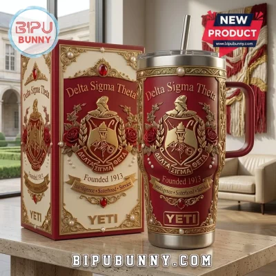 Delta Sigma Theta Embossed YETI Stanley Tumbler