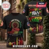 Delta Sigma Theta Juneteenth Black Hoodie 2026 featuring raised fist graphics, red, black, and green Pan-African colors.