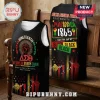 Delta Sigma Theta Juneteenth Black Hoodie 2026 featuring a fist graphic, red, yellow, and green text, and freedom motifs.