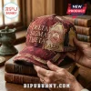 Delta Sigma Theta Red Distressed Baseball Cap featuring embroidered Greek letters, official crest, and 1913 branding.