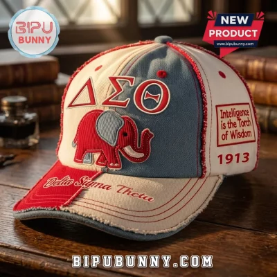 Delta Sigma Theta Sorority Embroidered Patch Baseball Cap