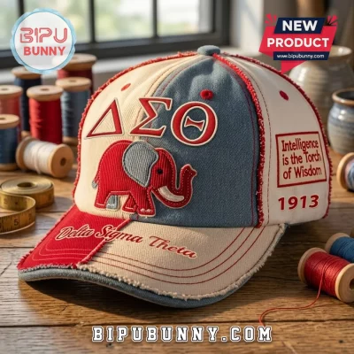 Delta Sigma Theta Sorority Embroidered Patch Baseball Cap