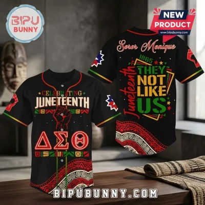 Delta Sigma Theta Sorority Juneteenth Baseball Jersey