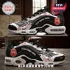 Delta Sigma Theta Sorority TN Sneakers in black and white with crimson crests, 1913 branding, and honeycomb mesh textures.
