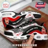 Delta Sigma Theta Sorority TN Sneakers in black, white, and red with 1913 branding, crest logo, and mesh side panels.