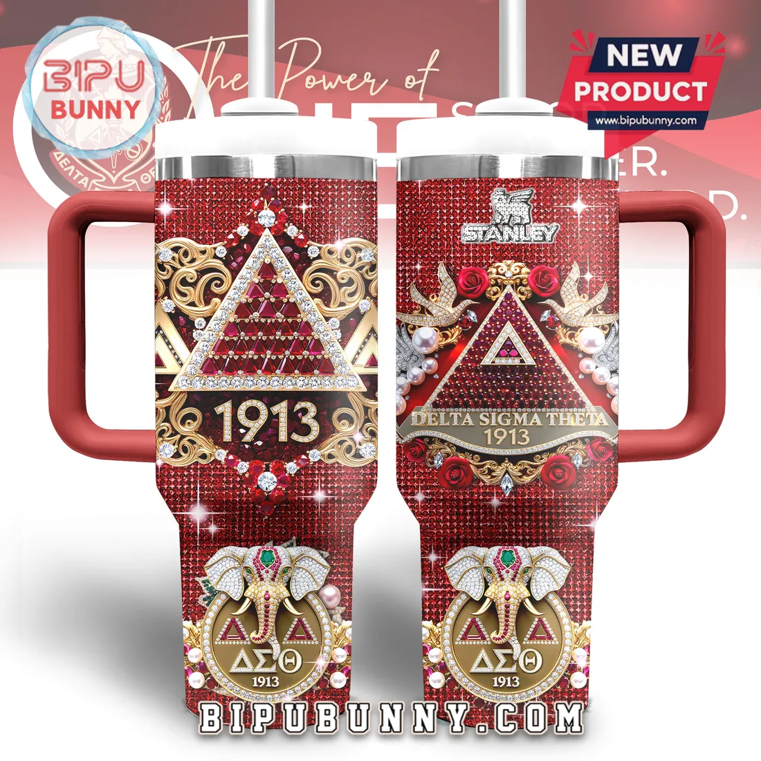 Delta Sigma Theta Stanley Tumbler 40oz Delta Sigma Theta Stanley Tumbler 40oz