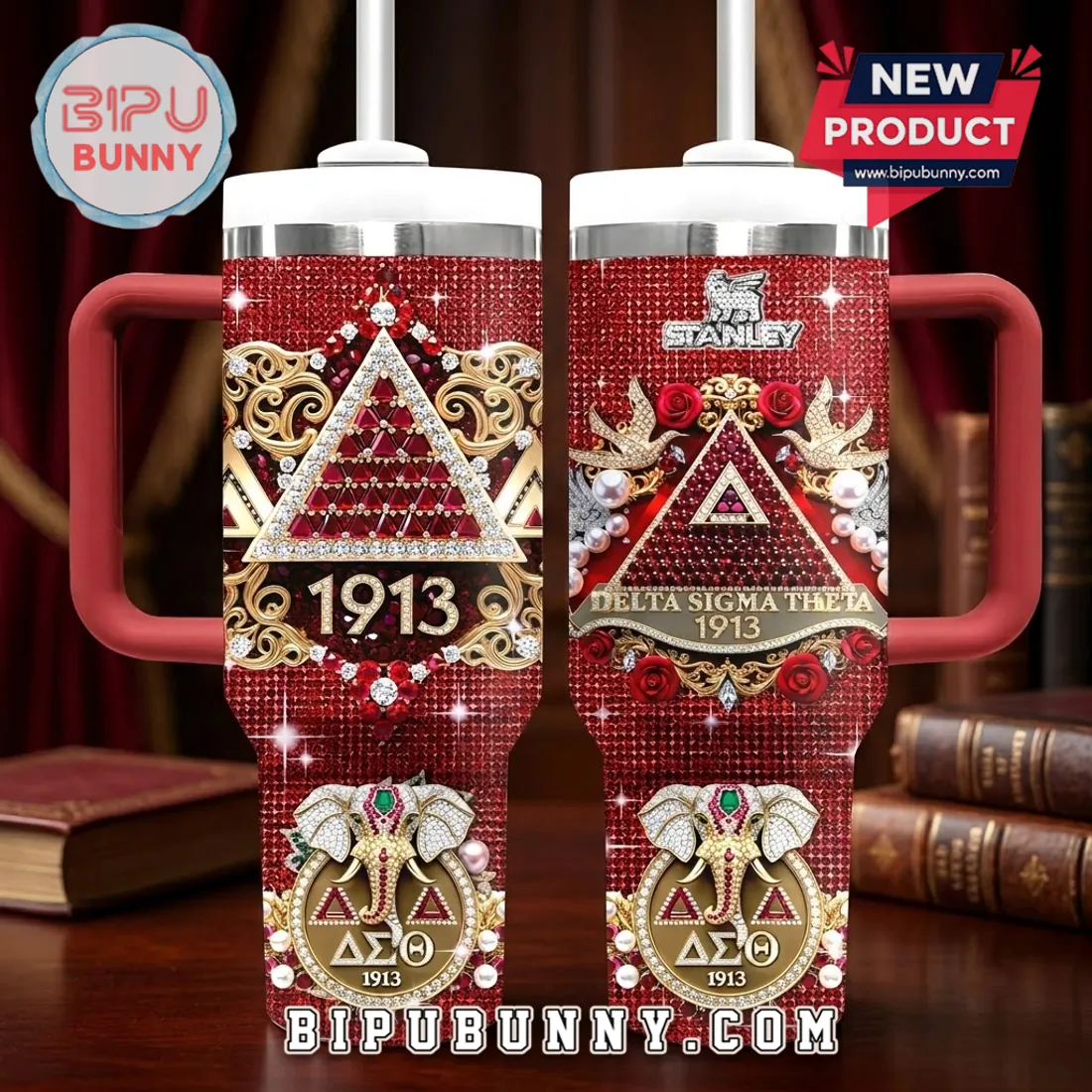 Delta Sigma Theta Stanley Tumbler 40oz Delta Sigma Theta Stanley Tumbler 40oz