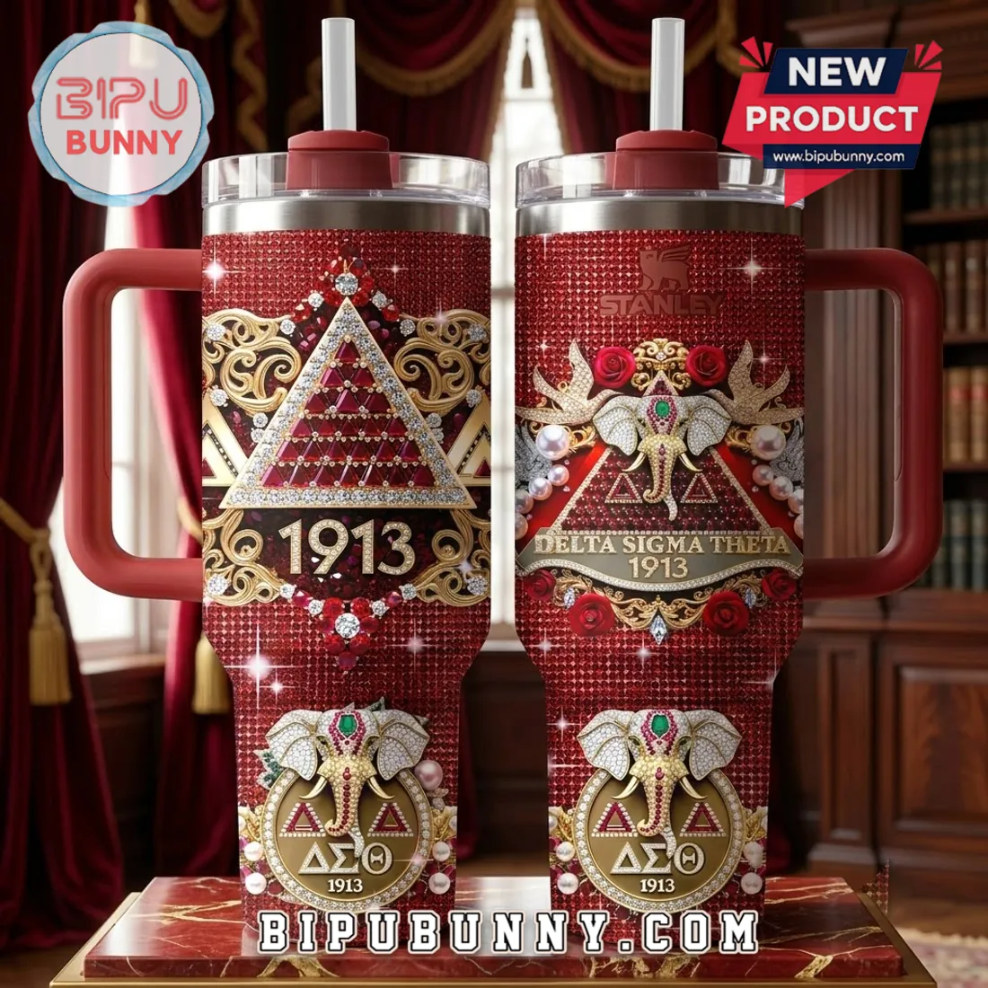 Delta Sigma Theta Stanley Tumbler 40oz Delta Sigma Theta Stanley Tumbler 40oz