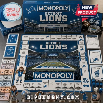Detroit Lions Collector Monopoly Board Game