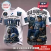 Detroit Lions Old Bastards Mascot Custom Shirt featuring a roaring lion, football helmet, and stadium graphic on white.