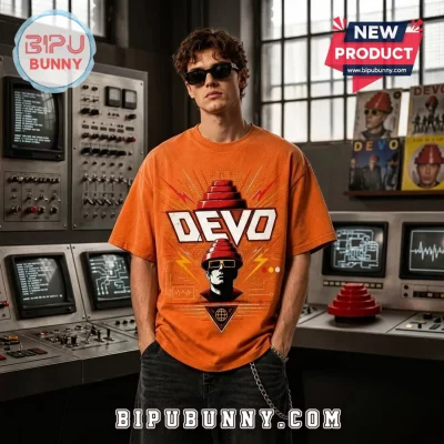 Devo New Wave Are We Not Men Orange T-Shirt