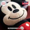 Disney Mickey Mouse Soft Plush Toy featuring black, beige, and red textured fabric with embroidered facial features.