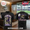 Disney x Minnesota Vikings Thor Mascot black shirt featuring a graphic of Thor wielding Mjolnir and team branding.