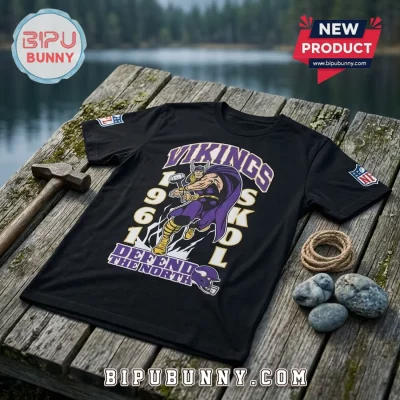 Disney x Minnesota Vikings Thor Mascot Black Shirt Disney x Minnesota Vikings Thor Mascot Black Shirt