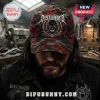 Disturbed Dark Messiah Mascot Classic Cap featuring a red and black camo pattern and iconic band logo graphics.