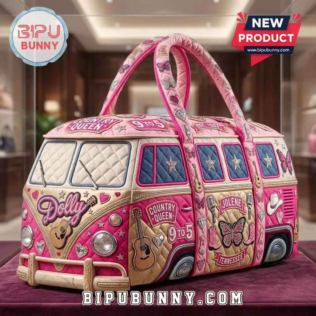Dolly Parton Country Queen Quilted Duffle Bag Dolly Parton Country Queen Quilted Duffle Bag