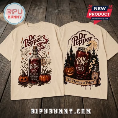 Dr Pepper 23 Flavors Fright Edition Cream T-Shirt