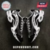 Elvis Presley Black And White TN Sneakers featuring a honeycomb mesh pattern, white laces, and bold black text branding.