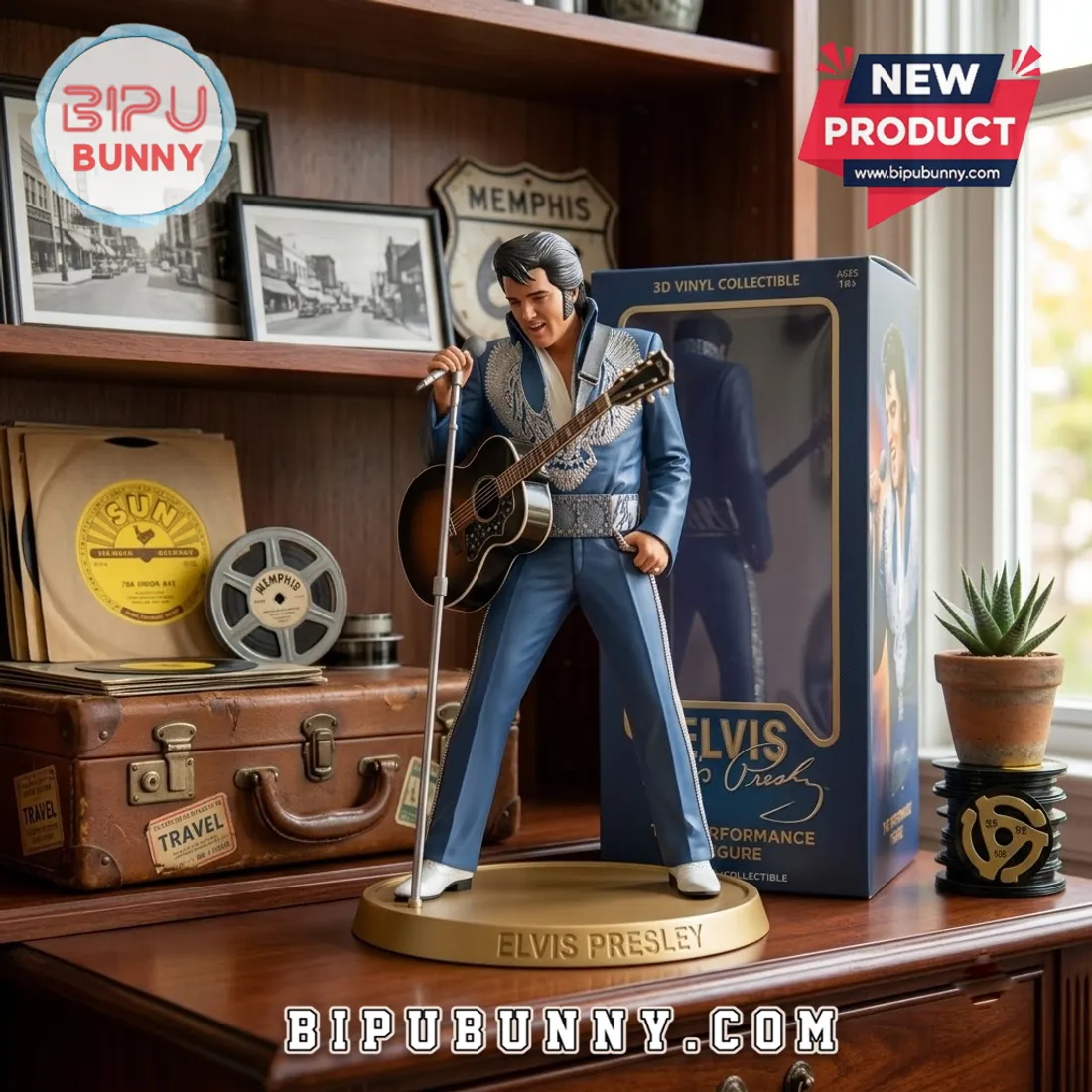 Elvis Presley Blue Jumpsuit Premium Vinyl Figure Elvis Presley Blue Jumpsuit Premium Vinyl Figure