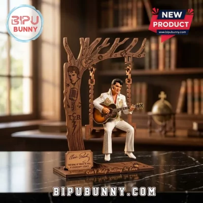 Elvis Presley Can’t Help Falling In Love Wooden Swing Figure