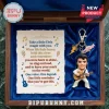 Elvis Presley Emotional Support Keychain set with a miniature Elvis figure, guitar charm, and pink Cadillac in a blue box.