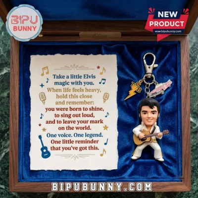 Elvis Presley Emotional Support Keychain