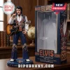 Elvis Presley Jeweled Performance Edition Vinyl Figure in a blue jumpsuit with an acoustic guitar and display box.