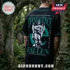 Evanescence Sanctuary Fallen 2026/27 World Tour baseball jersey in black with gothic angel graphic and Japanese text.